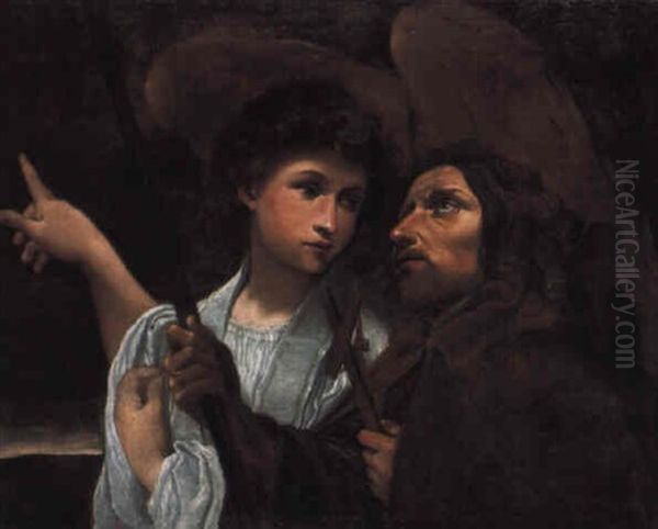 A Pilgrim Saint And An Angel - view 1