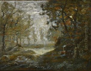 Vache S'abreuvant by Louis-Hilaire Carrand