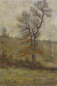 Paysage A L'arbre by Louis-Hilaire Carrand