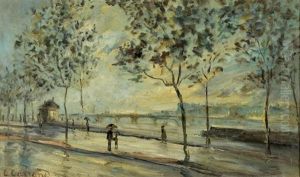 Pluie Sur Les Quais A Lyon Pluie Sur Les Quais A Lyon