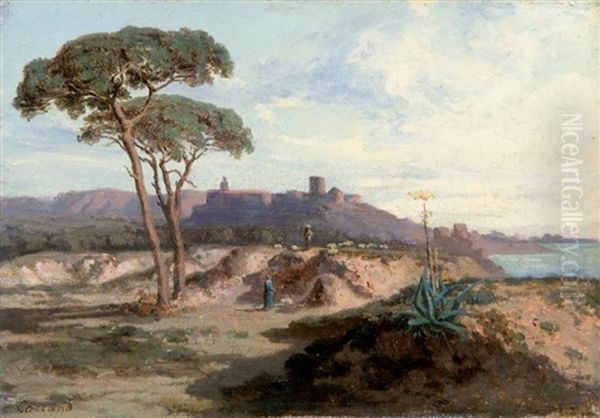 Vue Du Lac De Nemi - view 1