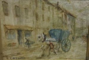 Vue De Village by Louis-Hilaire Carrand
