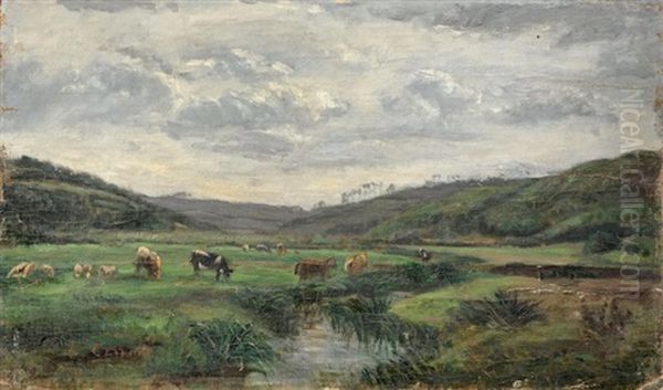 Vaches S'abreuvant - view 1
