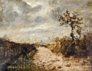 Chemin En Hiver by Louis-Hilaire Carrand