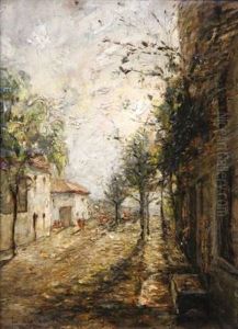 Scene De Rue by Louis-Hilaire Carrand