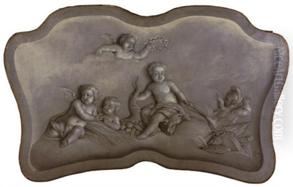 An Allegory Of Abundance: En Grisaille - view 1
