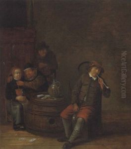 Boors Smoking And Drinking In An Interior Boors Smoking And Drinking In An Interior