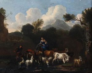Scene Pastorale by Michiel (Carree) Carre