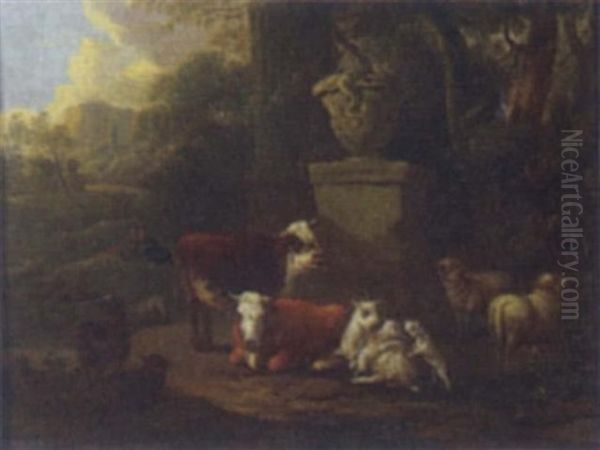 Cows And Sheep - view 1