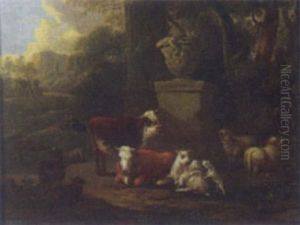 Cows And Sheep by Michiel (Carree) Carre