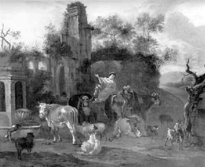 Rast Der Hirten An Einem Brunnen by Michiel (Carree) Carre