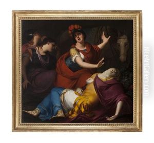 Les Amazones Pleurant Penthesilee by Rosa Bacigalupo Carrea