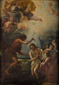 El Bautismo De Cristo by Juan Carreno De Miranda