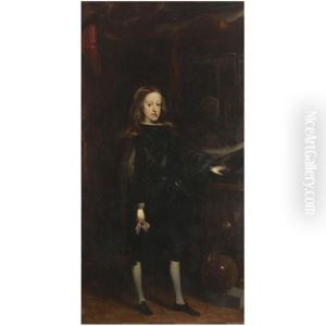 Portrait Of Charles Ii, King Of Spain by Juan Carreno De Miranda
