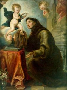Vision De San Antonio De Padua by Juan Carreno De Miranda