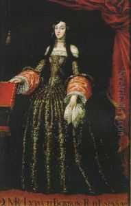 Retrato De Dona Maria Luisa De Borbon by Juan Carreno De Miranda