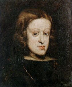 Portrait Of King Charles Ii Of Spain As A Boy, Head And Shoulders