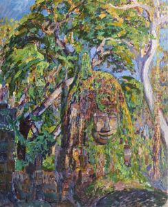 Ruines De Temple En Foret by Augustin Carrera