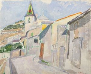 Le Clocher Du Village by Augustin Carrera