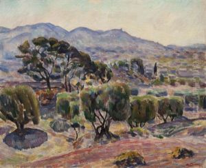 Paysage En Provence by Augustin Carrera