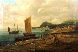 Italian Fisherman On The Beach by John Mulcaster Carrick