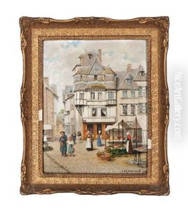 Old House In Lannion, Brittany (+ Street In Josselin, Morbihan, Brittany; 2 Works)