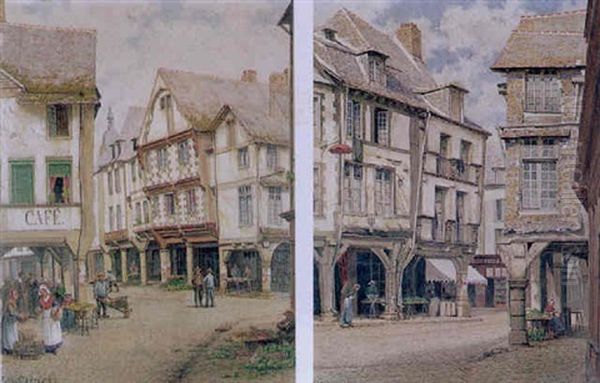 A Street In Dinan - view 1