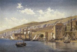 Villa Franca, Near Nice by John Mulcaster Carrick