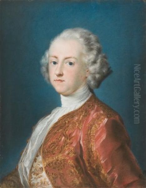 Portrait Of A Young Man, Head And Shoulder, Wearing A Red Jacket - view 1