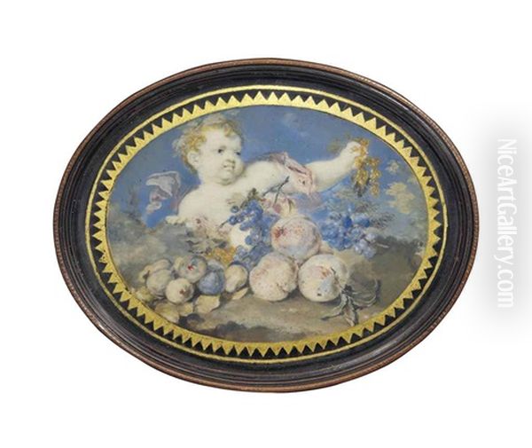 A Young Bacchus, With Fruit And Flowers; Sky Background - view 1