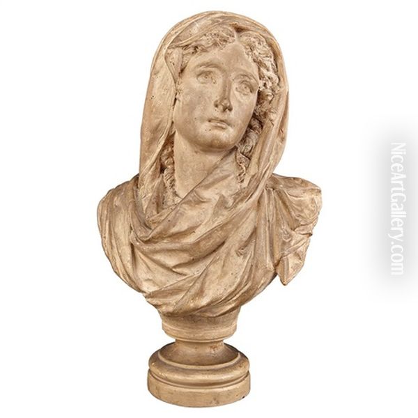 Bust Of A Veiled Young Woman - view 1