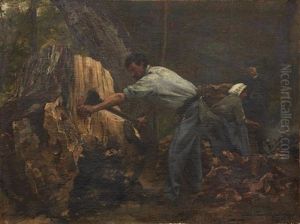 Bucheron Et Sa Famille