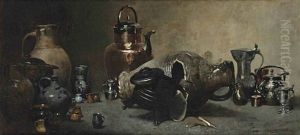Le Pot De Fer Et Le Pot De Terre by Louis Robert Carrier-Belleuse