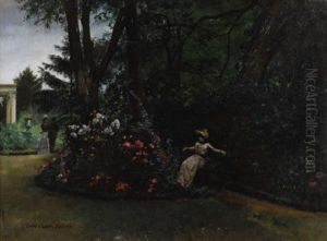 A Rest In The Garden by Louis Robert Carrier-Belleuse