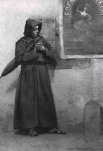 La Tentation Du Moine by Louis Robert Carrier-Belleuse