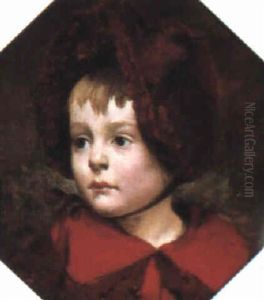 Portrait De Suzanne, Fille De L'artiste by Louis Robert Carrier-Belleuse