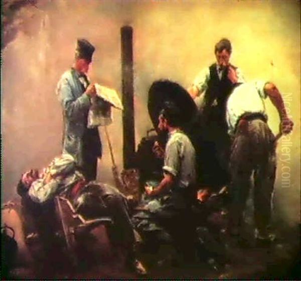 Workers At Noontime - view 1