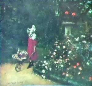 A Stroll In The Park by Louis Robert Carrier-Belleuse