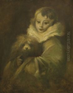 Joven Con Perro by Eugene Carriere