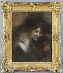 Jeune Fille Et Sa Mere by Eugene Carriere