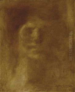 Portrait Presume De Madame Carriere (1855-1922), Nee Sophie Desmouceaux by Eugene Carriere