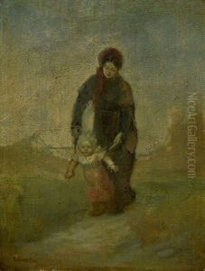 Les Premiers Pas by Eugene Carriere