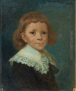 Portrait D'enfant Au Col Louis Xiii