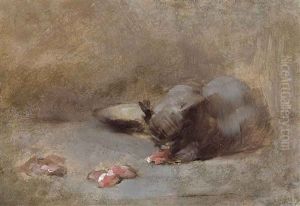 Le Chat Qui Mange by Eugene Carriere