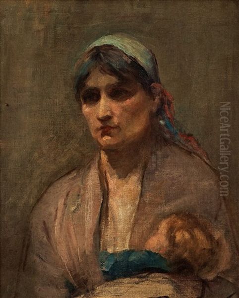 Woman Holding A Child - view 1