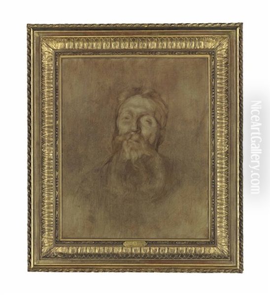 Portrait Of Auguste Rodin by Eugene Carriere