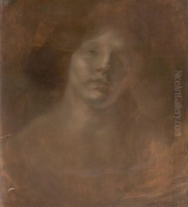 Visage De Femme by Eugene Carriere