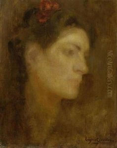 Portrat Einer Dame by Eugene Carriere