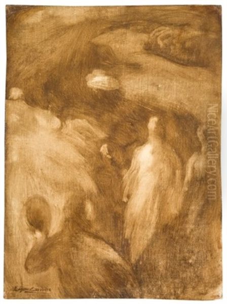 Femmes Dans Un Paysage (study For La Jeunesse) - view 1