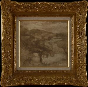 Untitled (landscape) by Eugene Carriere